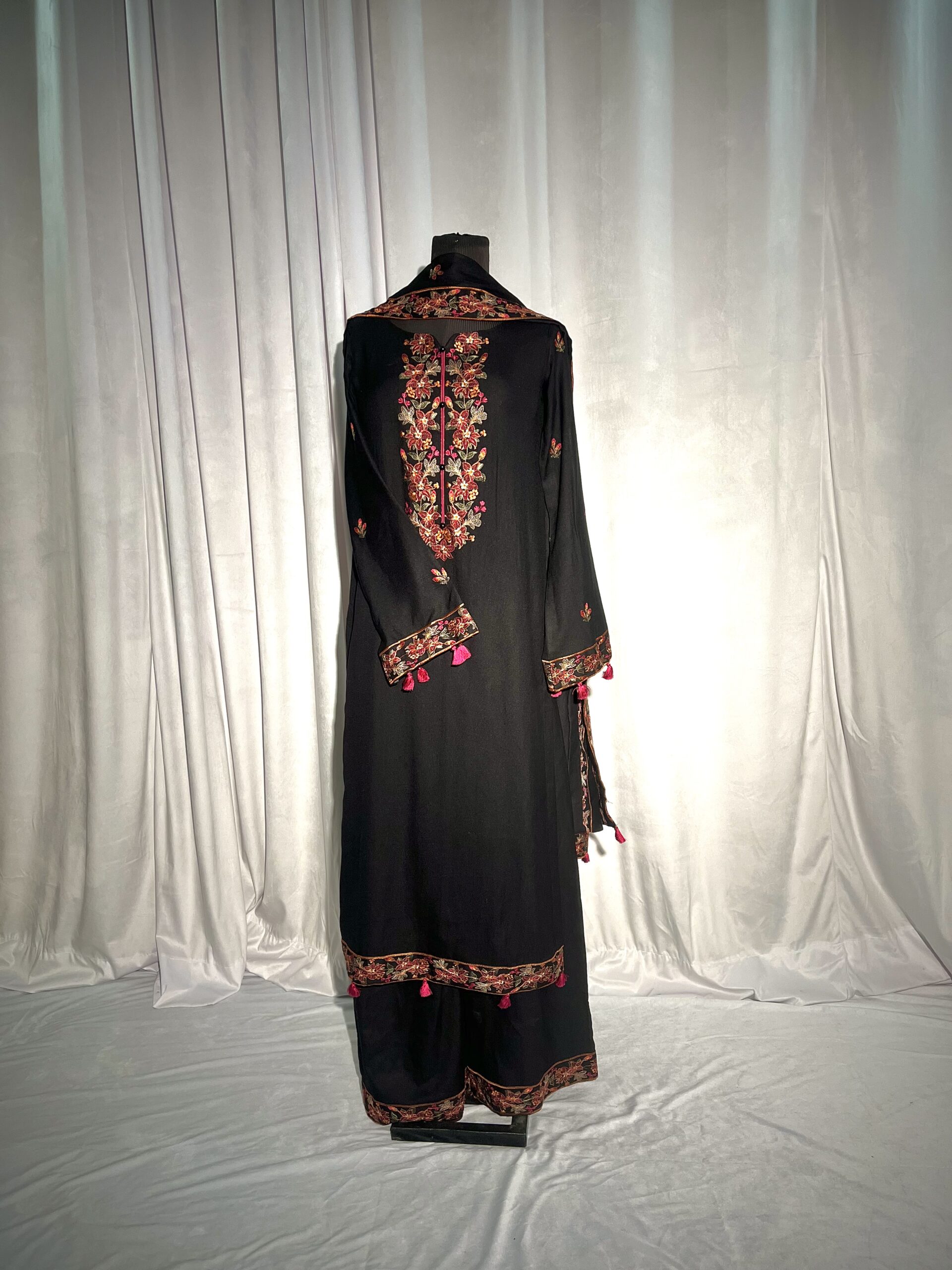 Black Danak Embroidered Shalwar Kameez - Image 2