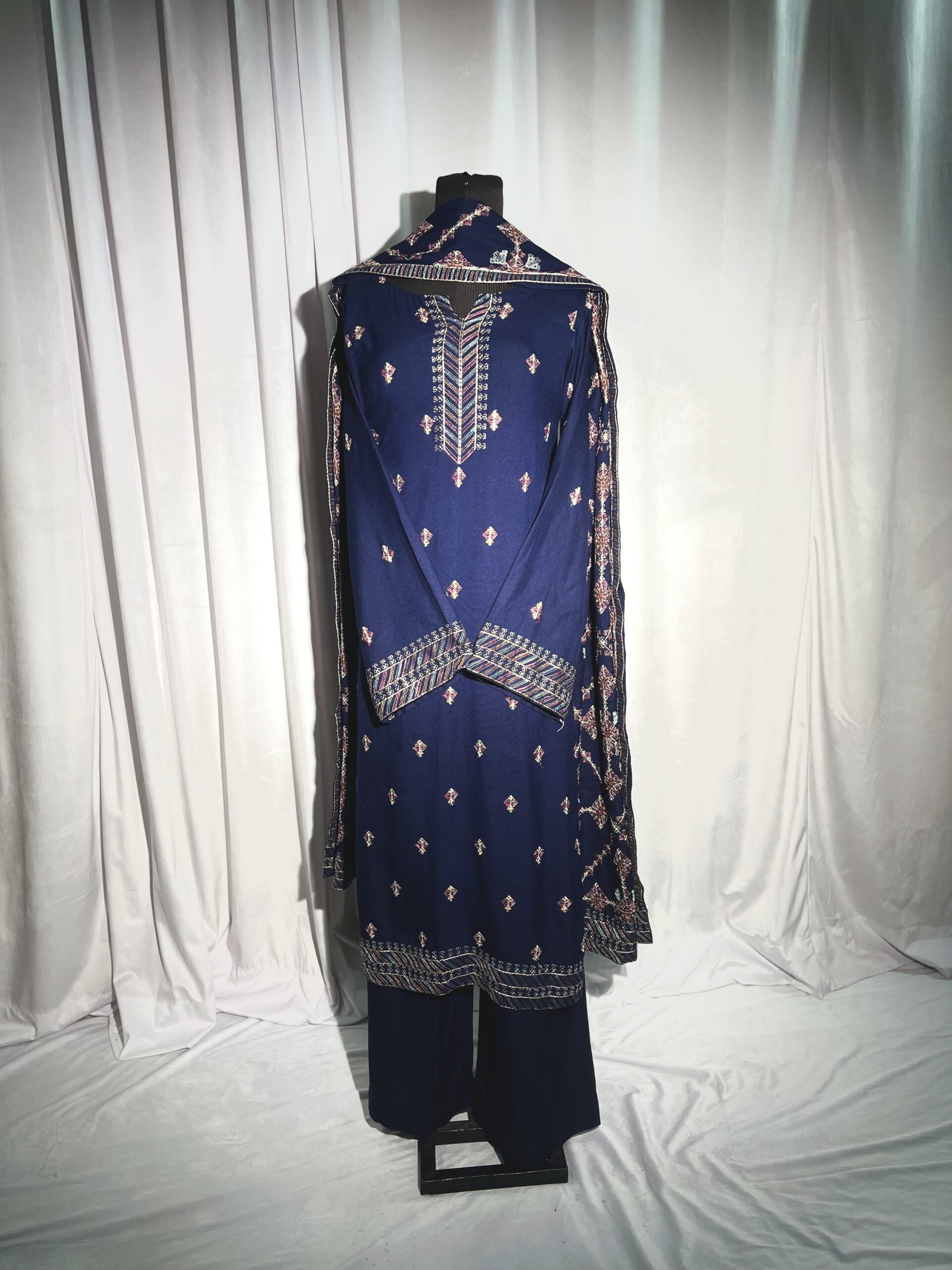 Blue Danak Embroidered Shalwar Kameez